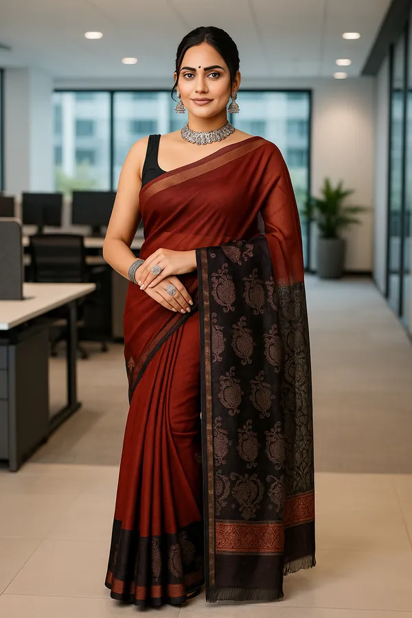 Red_Elegant_Pure_Kota_Saree_For_Women