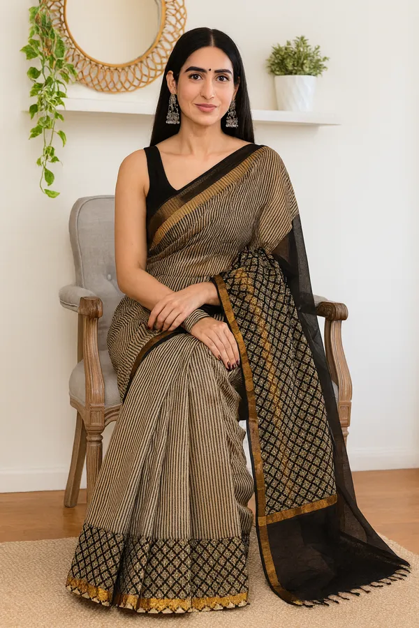Black_Elegant_Pure_Kota_Saree_For_Women