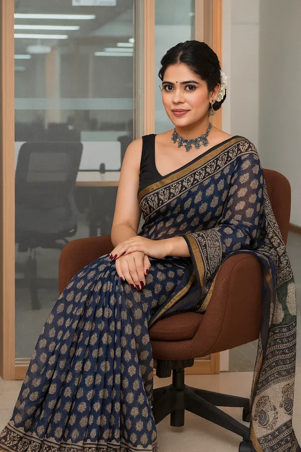 Blue_Elegant_Pure_Kota_Saree_For_Women