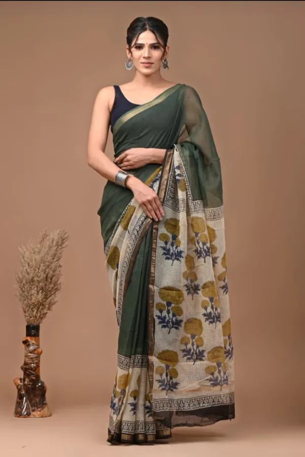 Green_Elegant_Pure_Kota_Saree_For_Women