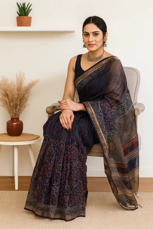 Blue_Elegant_Pure_Kota_Saree_For_Women