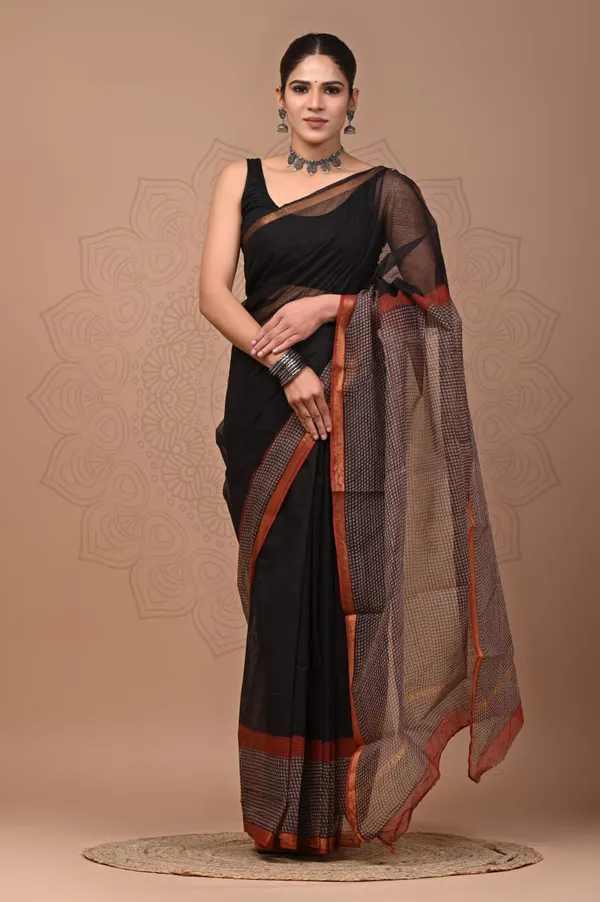 Black_Elegant_Pure_Kota_Saree_For_Women