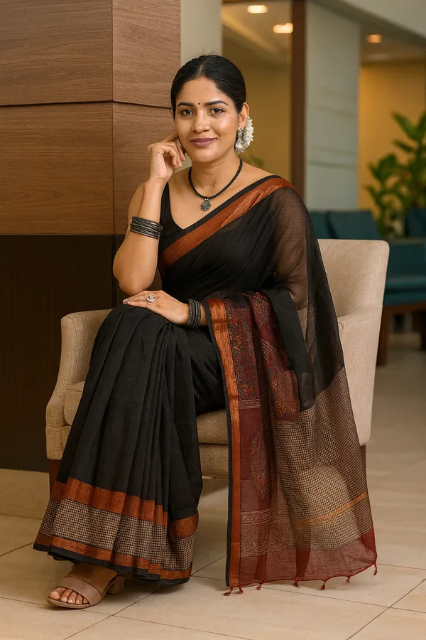 Black_Elegant_Pure_Kota_Saree_For_Women