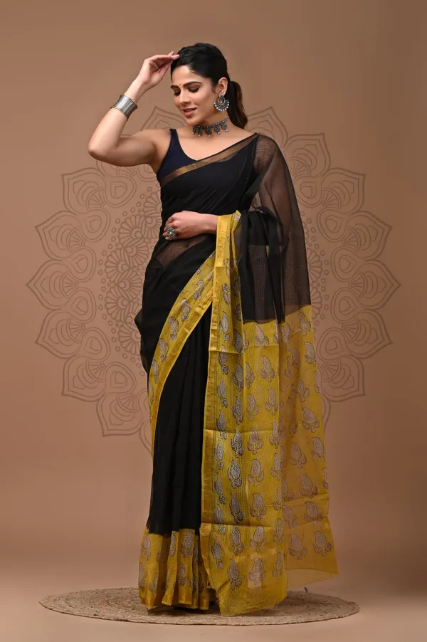 Black_Elegant_Pure_Kota_Saree_For_Women