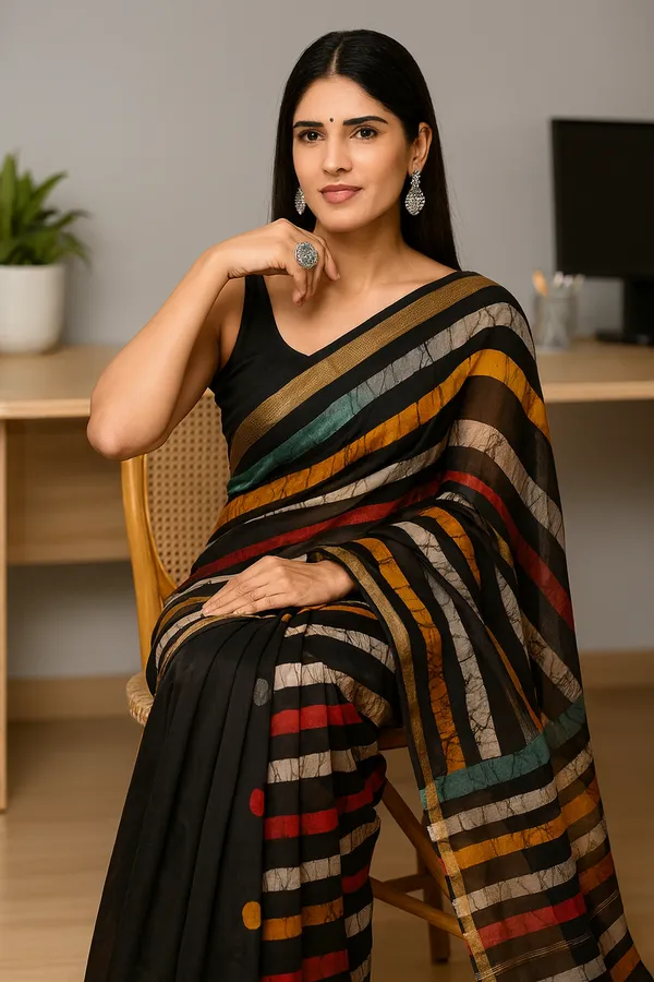 Black_Royal_Chanderi_Silk_Saree_For_Women