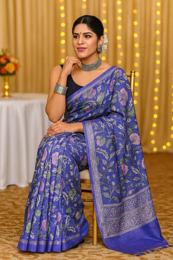 Blue_Royal_Chanderi_Silk_Saree_For_Women