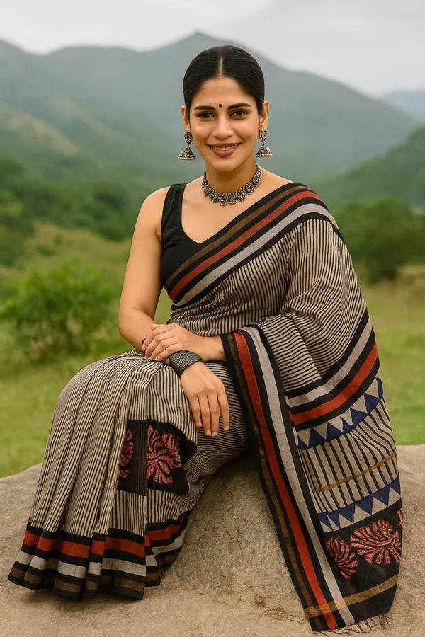 Black_Royal_Chanderi_Silk_Saree_For_Women
