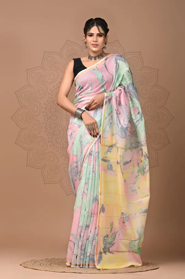 Green_Royal_Chanderi_Silk_Saree_For_Women