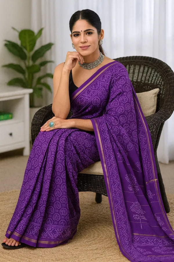 Purple_Royal_Chanderi_Silk_Saree_For_Women