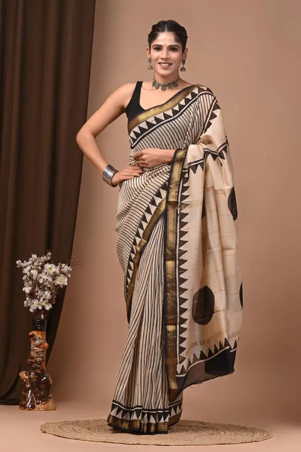 Golden_Premium_Maheshwari_Silk_Saree_For_Women