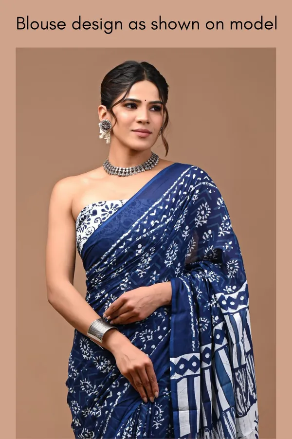 Blue_Soft_Mulmul_Cotton_Saree_For_Women