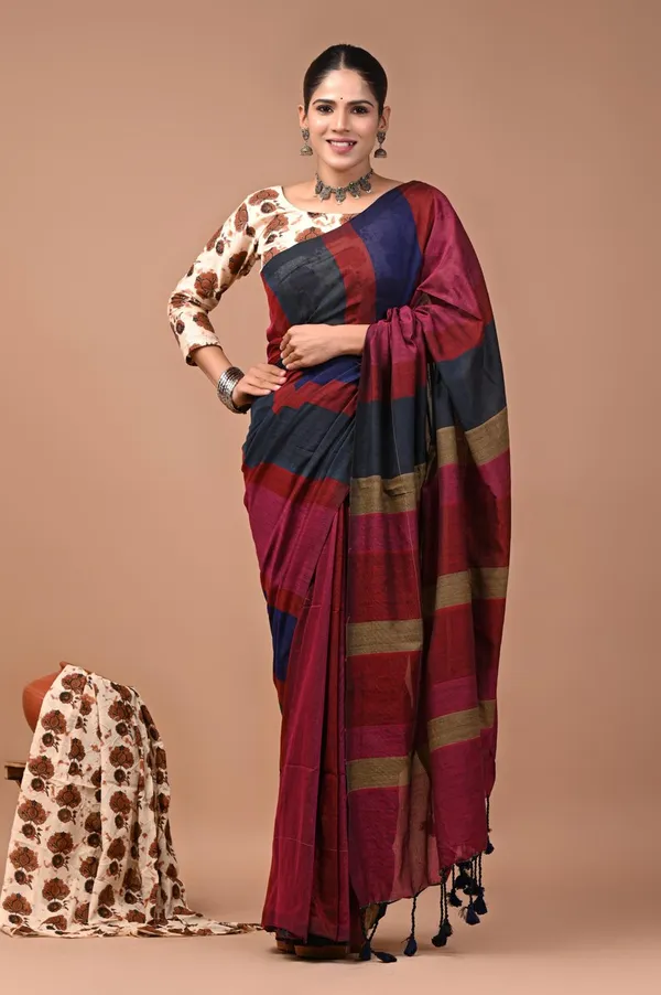 Elegance_Pure_Khadi_Cotton_Saree