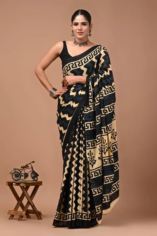 Mutlicolour_Soft_Mulmul_Cotton_Saree