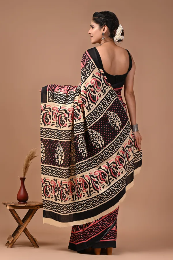 Peach_Pink_Soft_Mulmul_Cotton_Saree