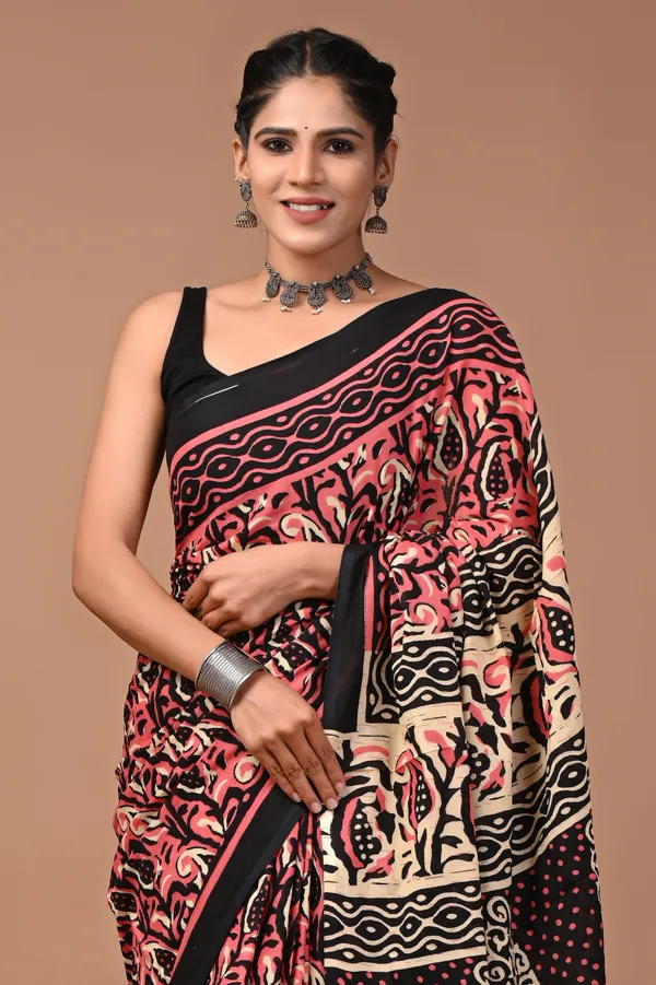 Peach_Pink_Soft_Mulmul_Cotton_Saree