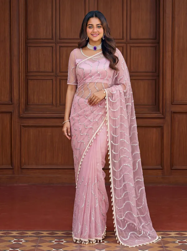 Misty_Pink_-_The_Royal_Affair_|_Artisan_Hand-Embroidered_Net_Saree_with_Matching_Unstitched_Blouse
