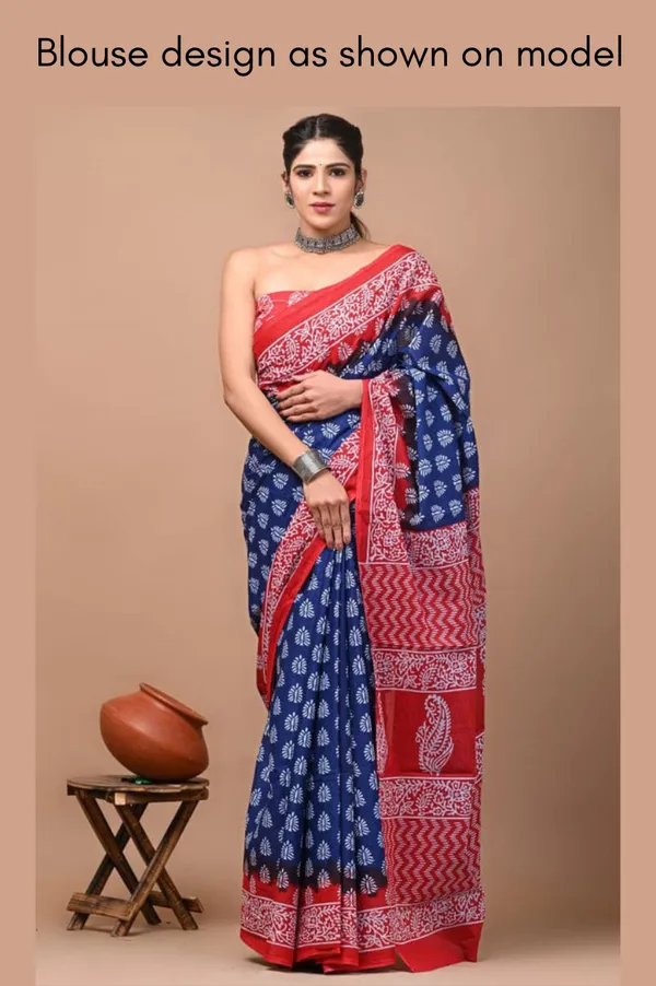 Royal_Blue_Soft_Mulmul_Cotton_Saree