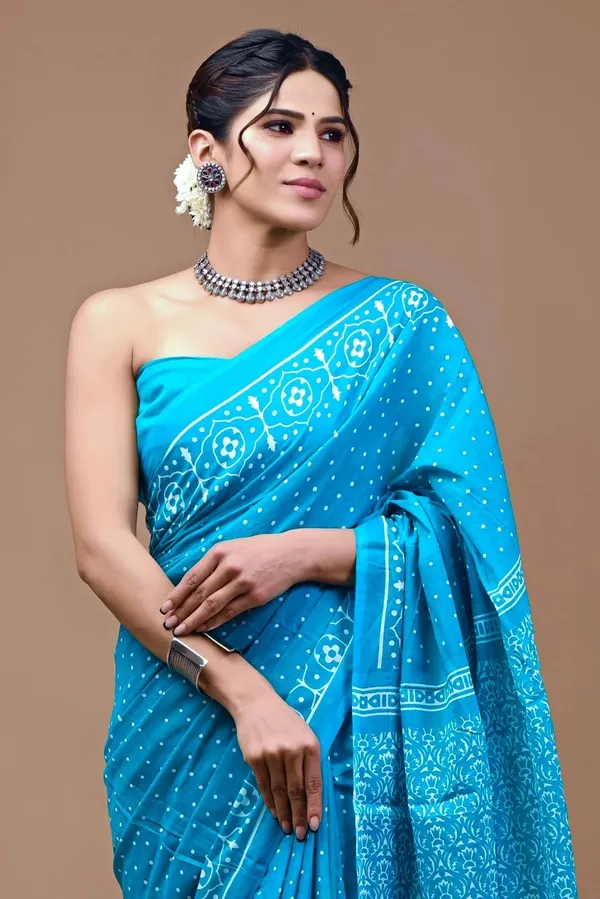 Sky_Blue_Soft_Mulmul_Cotton_Saree