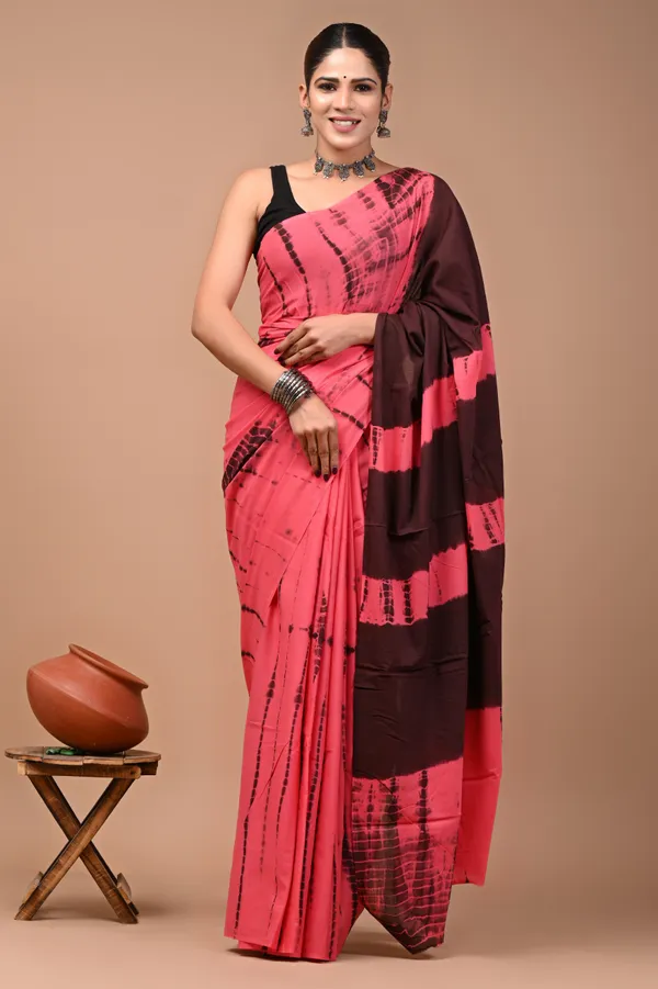 Pink_Soft_Mulmul_Cotton_Saree