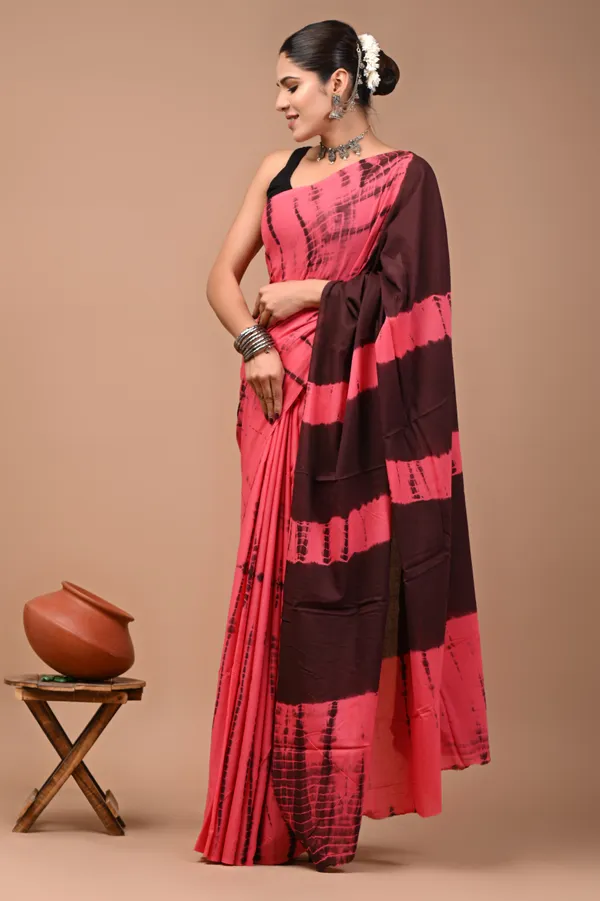 Pink_Soft_Mulmul_Cotton_Saree