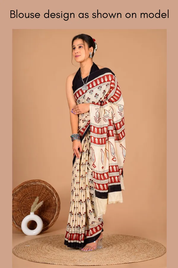 White_Soft_Mulmul_Cotton_Saree