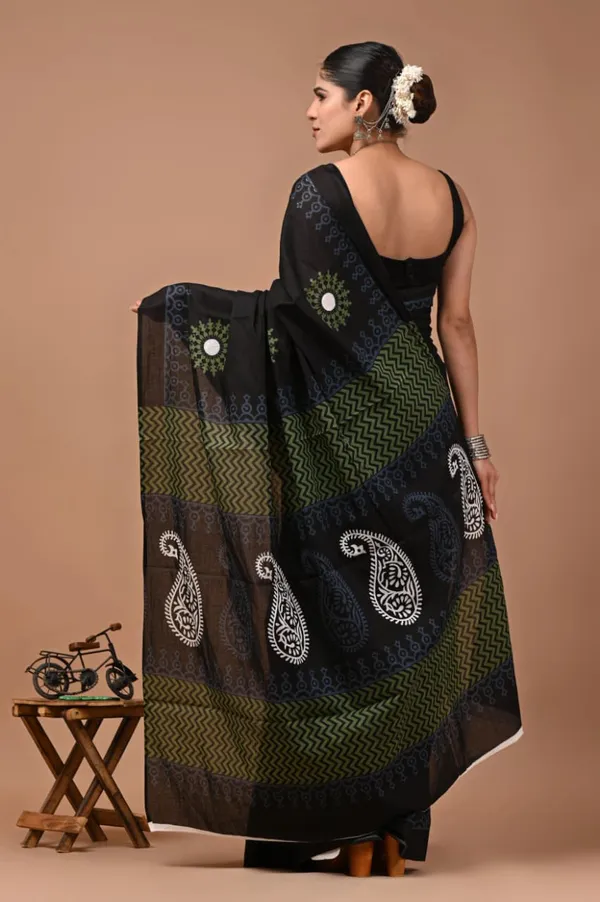 Black_Soft_Mulmul_Cotton_Saree