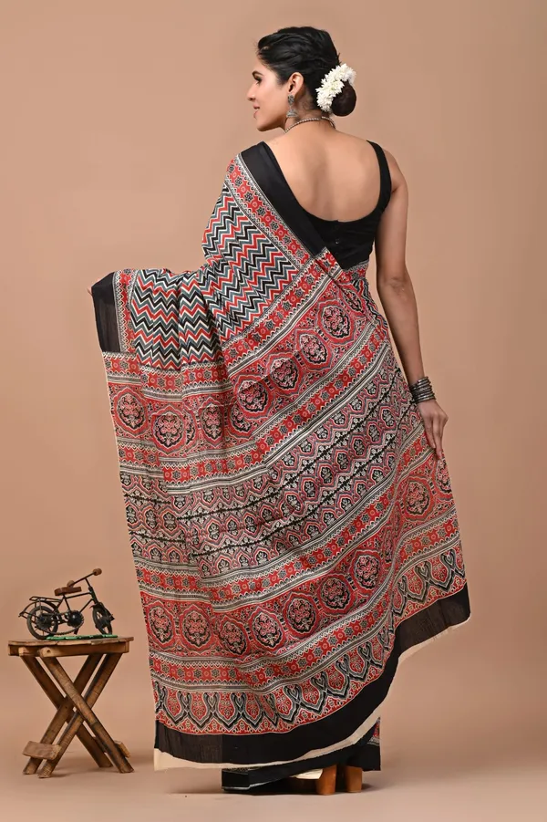 Black_Soft_Mulmul_Cotton_Saree