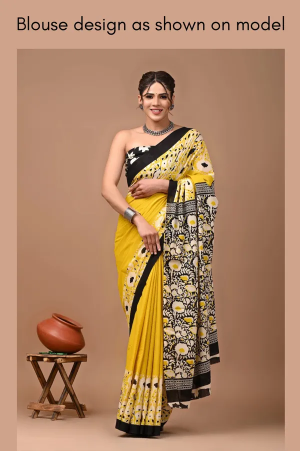 Mustard_Yellow_Soft_Mulmul_Cotton_Saree
