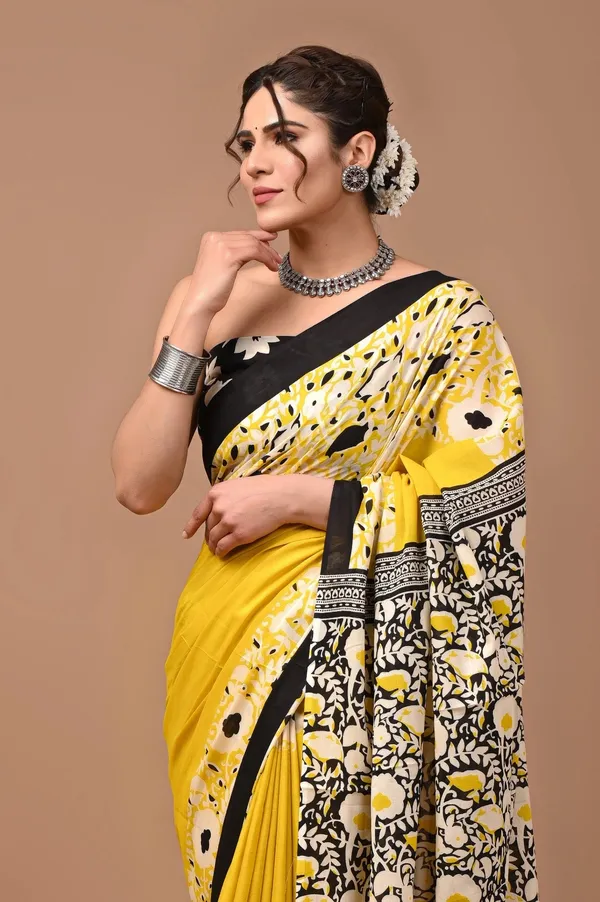 Mustard_Yellow_Soft_Mulmul_Cotton_Saree