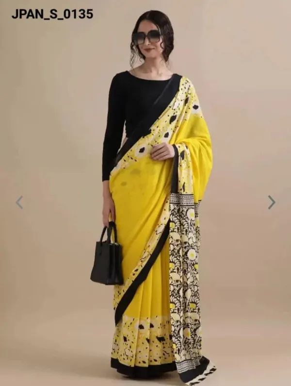 Mustard_Yellow_Soft_Mulmul_Cotton_Saree
