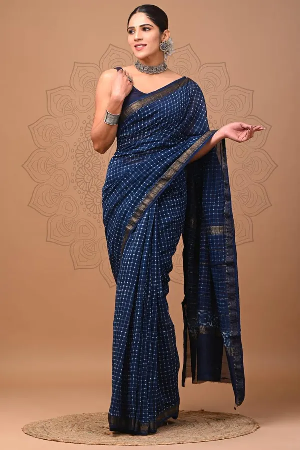 Blue_Premium_Maheshwari_Silk_Saree_For_Women