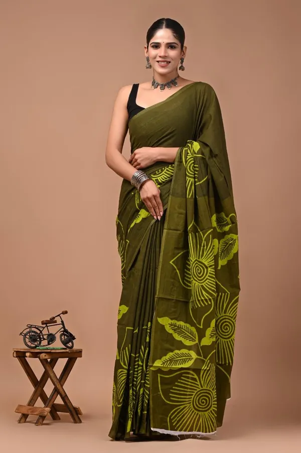 Green_Soft_Mulmul_Cotton_Saree
