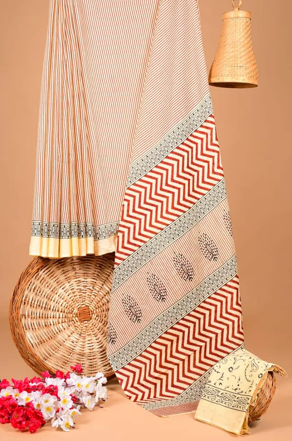 Cream_Soft_Mulmul_Cotton_Saree