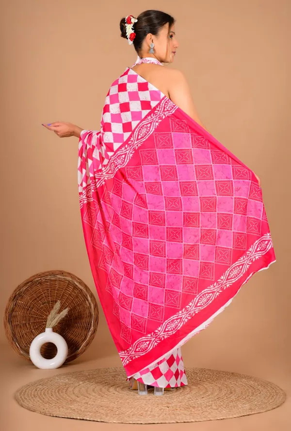 Pink_Soft_Mulmul_Cotton_Saree