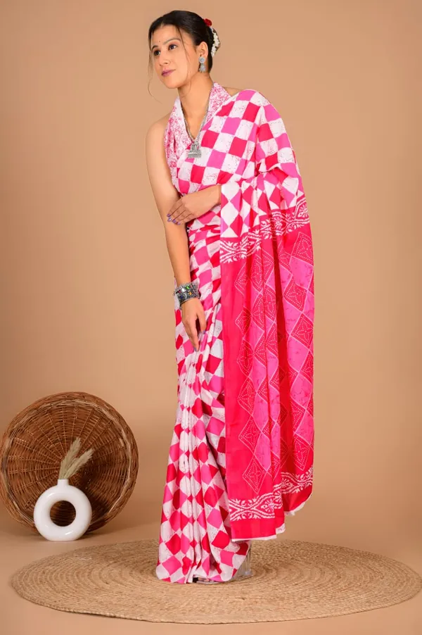 Pink_Soft_Mulmul_Cotton_Saree