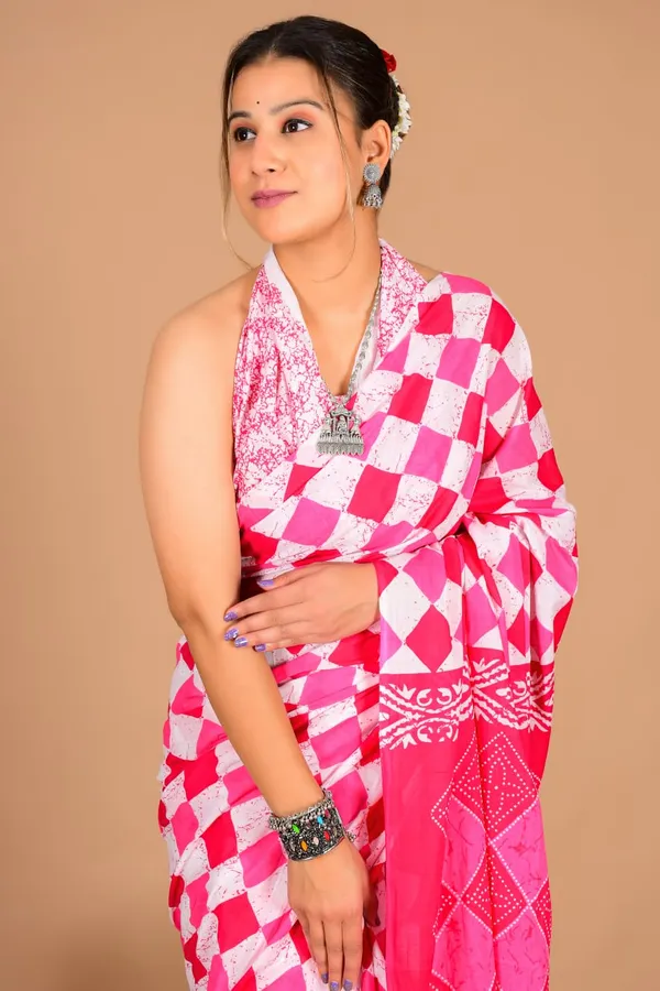 Pink_Soft_Mulmul_Cotton_Saree