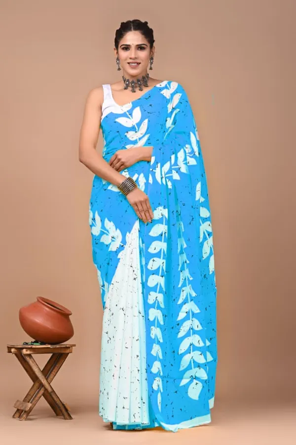 Sky_Blue_Soft_Mulmul_Cotton_Saree