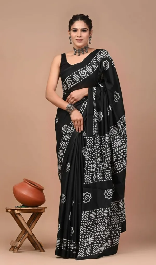 Black_Soft_Mulmul_Cotton_Saree