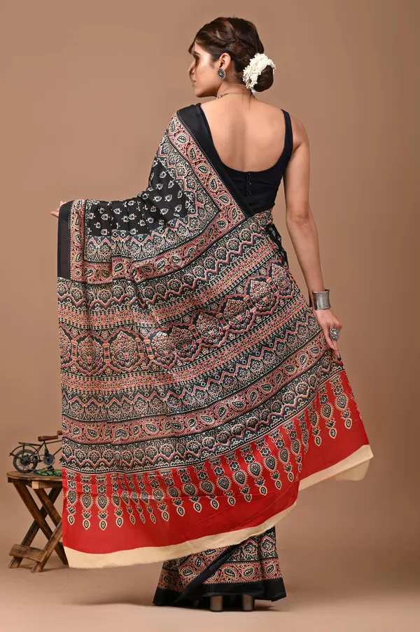 Black_Soft_Mulmul_Cotton_Saree