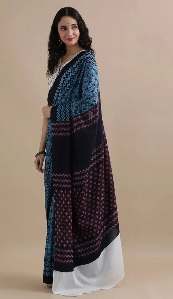 Teal_Blue_Soft_Mulmul_Cotton_Saree