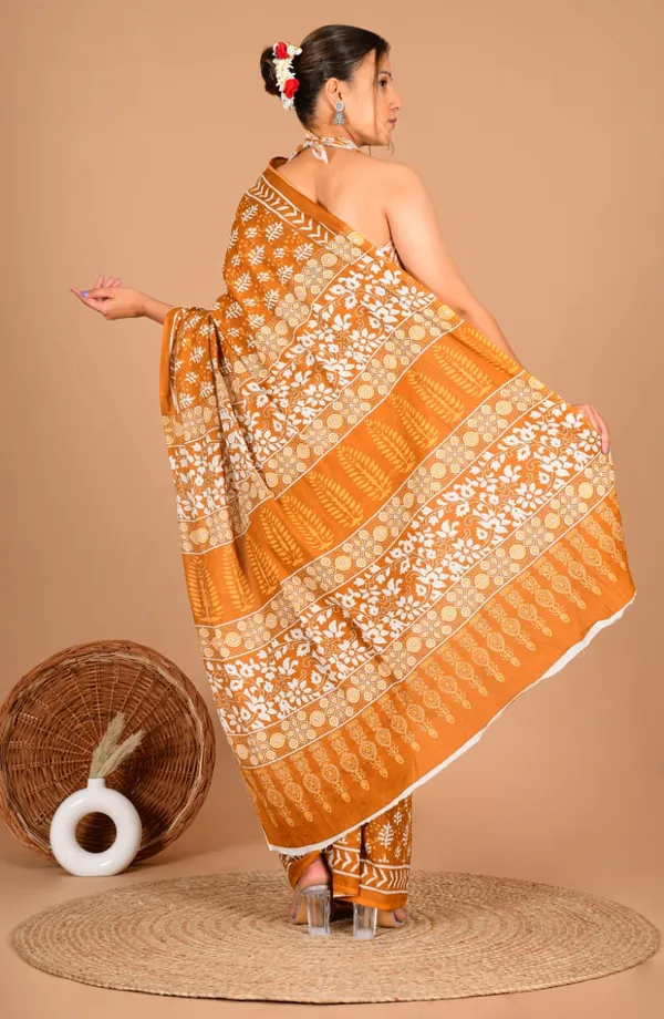 Mustard_Yellow_Soft_Mulmul_Cotton_Saree