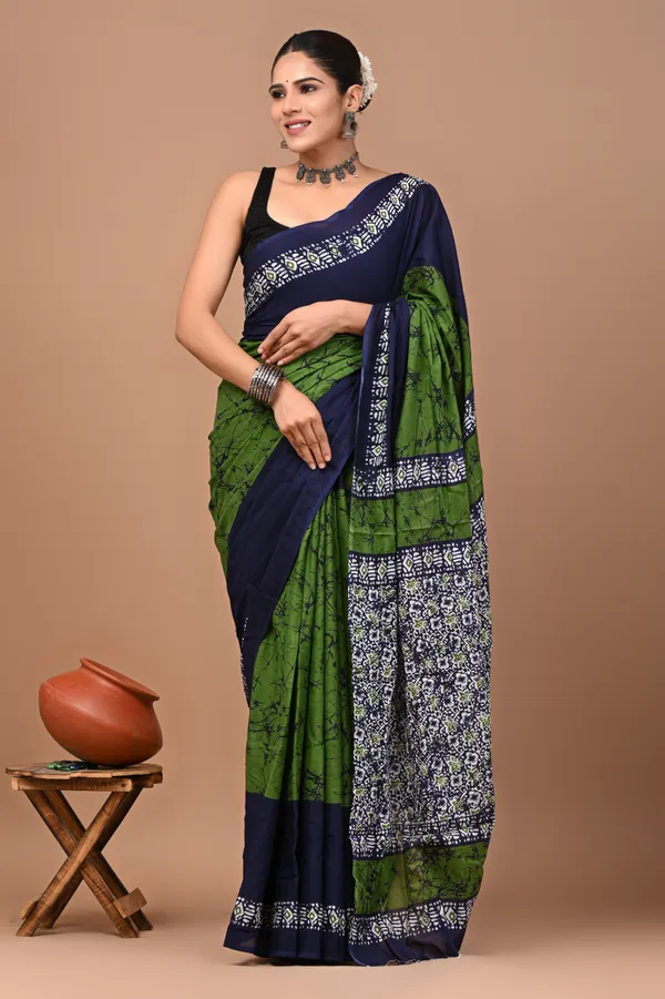 Green_Soft_Mulmul_Cotton_Saree
