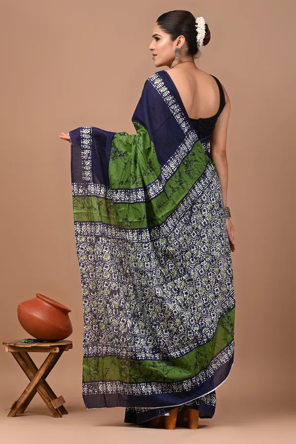 Green_Soft_Mulmul_Cotton_Saree