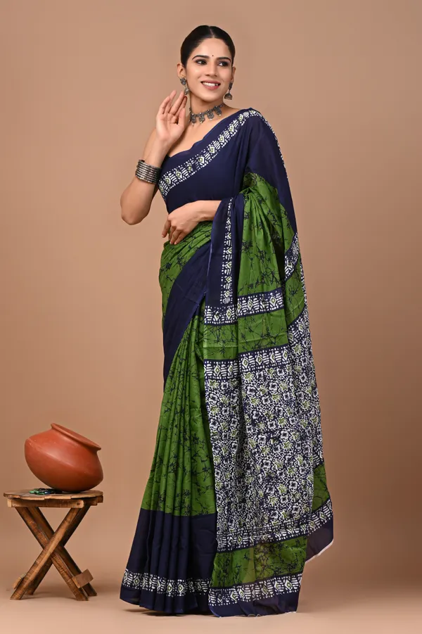 Green_Soft_Mulmul_Cotton_Saree
