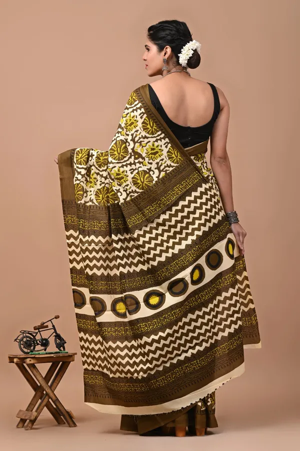 Olive_Green_Soft_Mulmul_Cotton_Saree