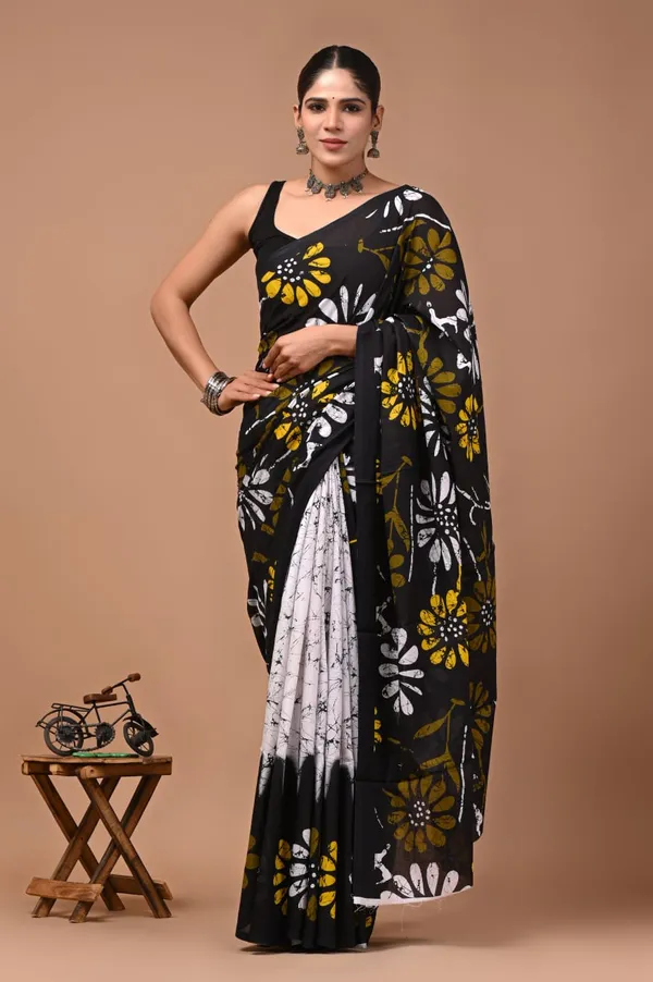 Black_Soft_Mulmul_Cotton_Saree