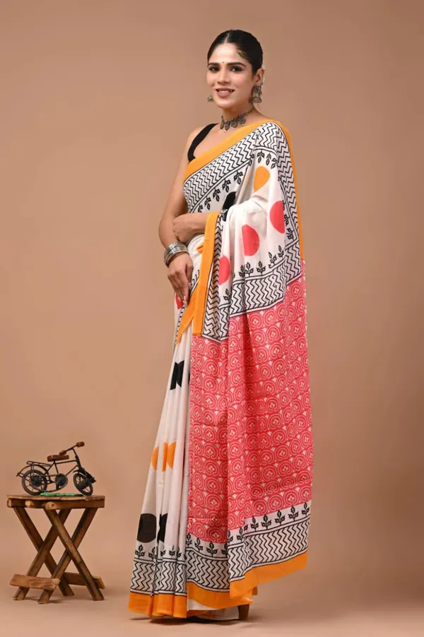 Multicolour_Soft_Mulmul_Cotton_Saree