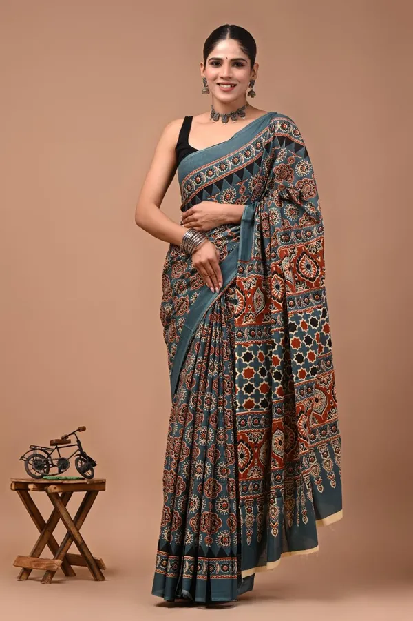 Multicolour_Soft_Mulmul_Cotton_Saree