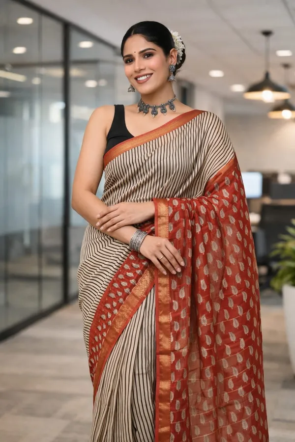 Gold_Premium_Maheshwari_Silk_Saree