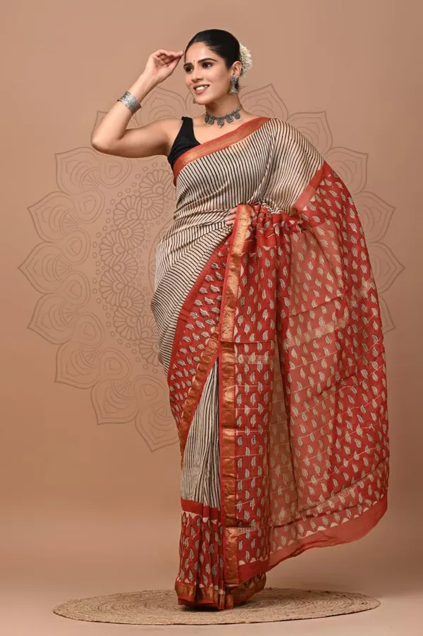 Gold_Premium_Maheshwari_Silk_Saree